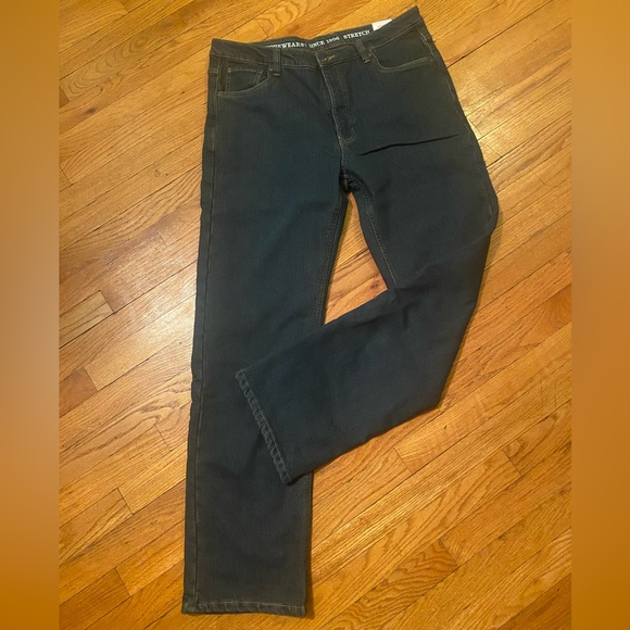 Smith's Workwear Fleece Lined 5 Pocket Denim Pant, Dark Vintage wash 38X34 NWT - Picture 2 of 8